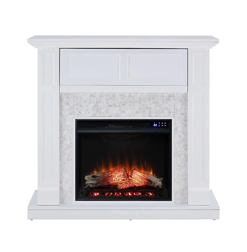 Augusta Home Nobleman Media Fireplace with Tile Surround