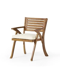 Asagikoiai 7-Piece Outdoor Patio Dining Set with 70" Acacia Wood Table and 6 Wicker Chairs