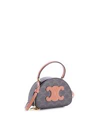 Pre-Owned Celine Half Moon Case Triomphe Coated Canvas with Leather