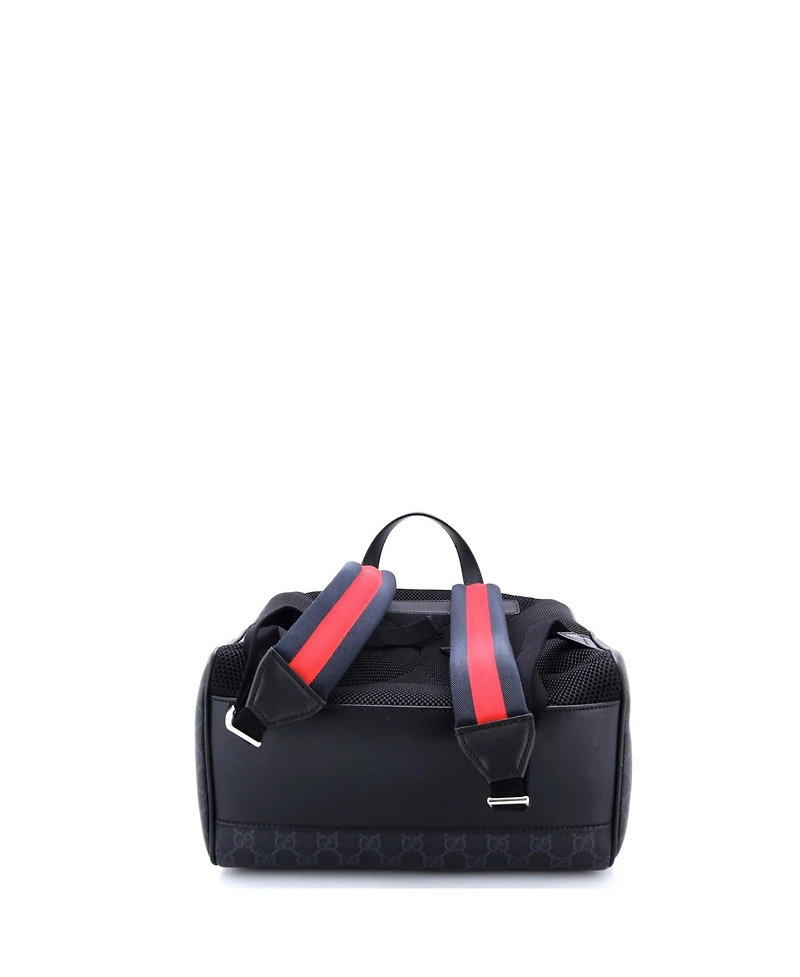 Pre-Owned Gucci Medium Front Zip Pocket Backpack Gg Coated Canvas