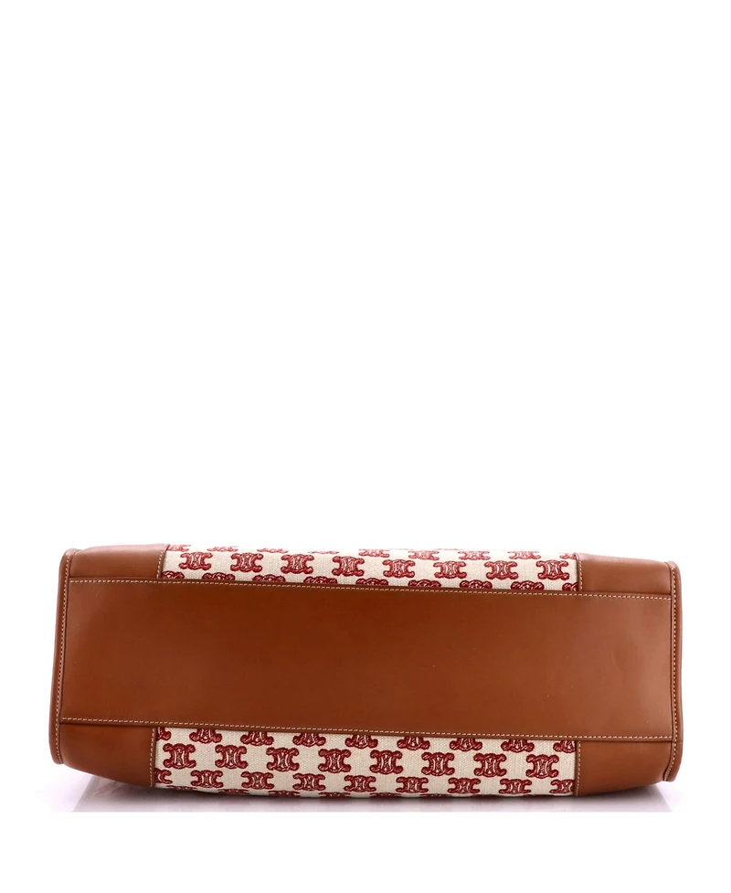 Pre-Owned Celine Horizontal Cabas Tote Triomphe Canvas