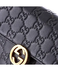 Pre-Owned Gucci Icon Wallet on Chain Guccissima Leather