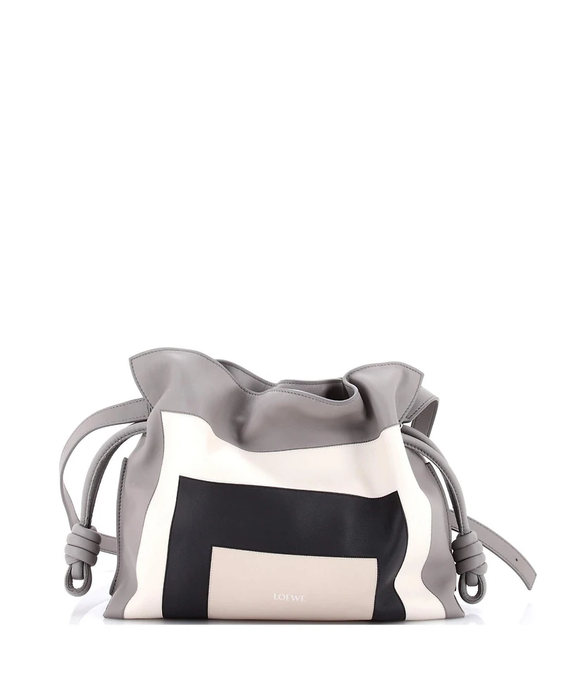 Pre-Owned Loewe Medium x Albers Flamenco Knot Clutch Leather