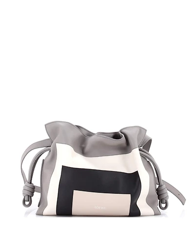 Pre-Owned Loewe Medium x Albers Flamenco Knot Clutch Leather