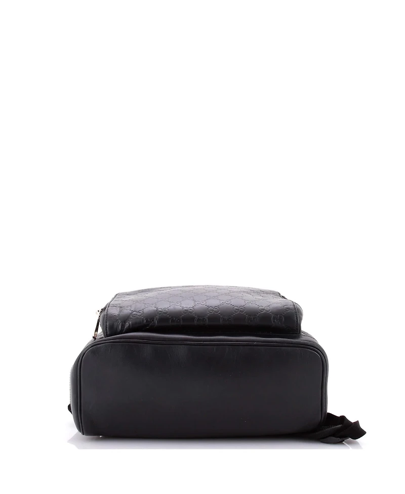 Pre-Owned Gucci Large Signature Pocket Backpack Guccissima Leather