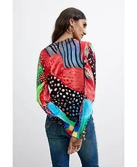 Desigual Women's Printed Colors Sweater