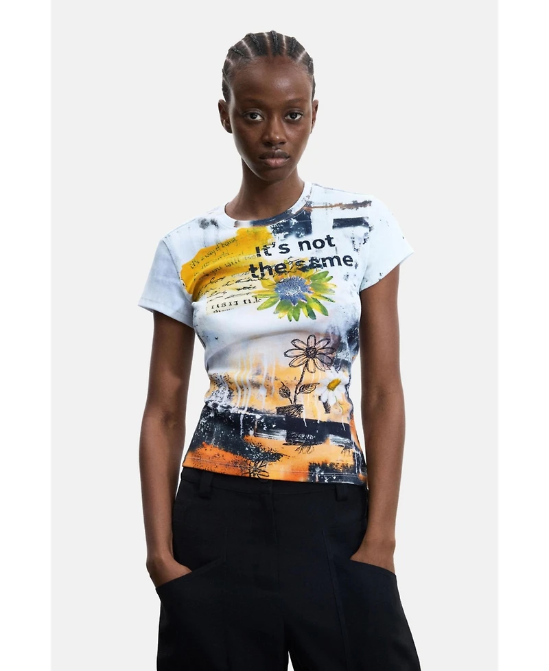 Desigual Women's Printed T-shirt 100% cotton