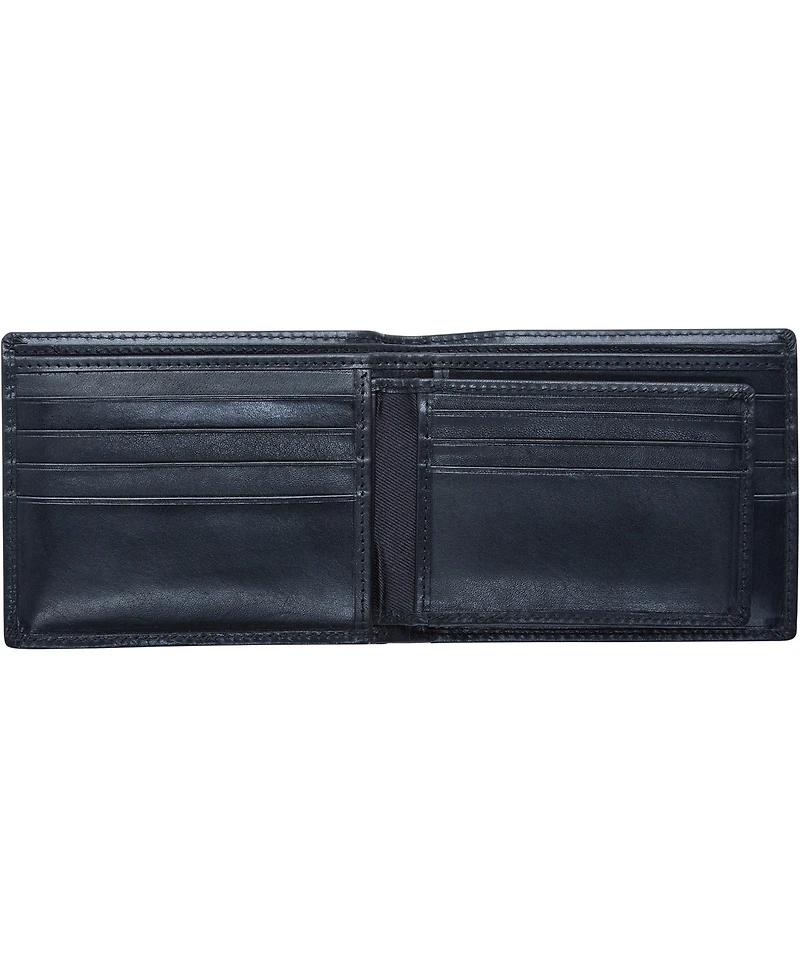 Men's Mancini Boulder Collection Rfid Secure Billfold with Removable Center Wing Passcase