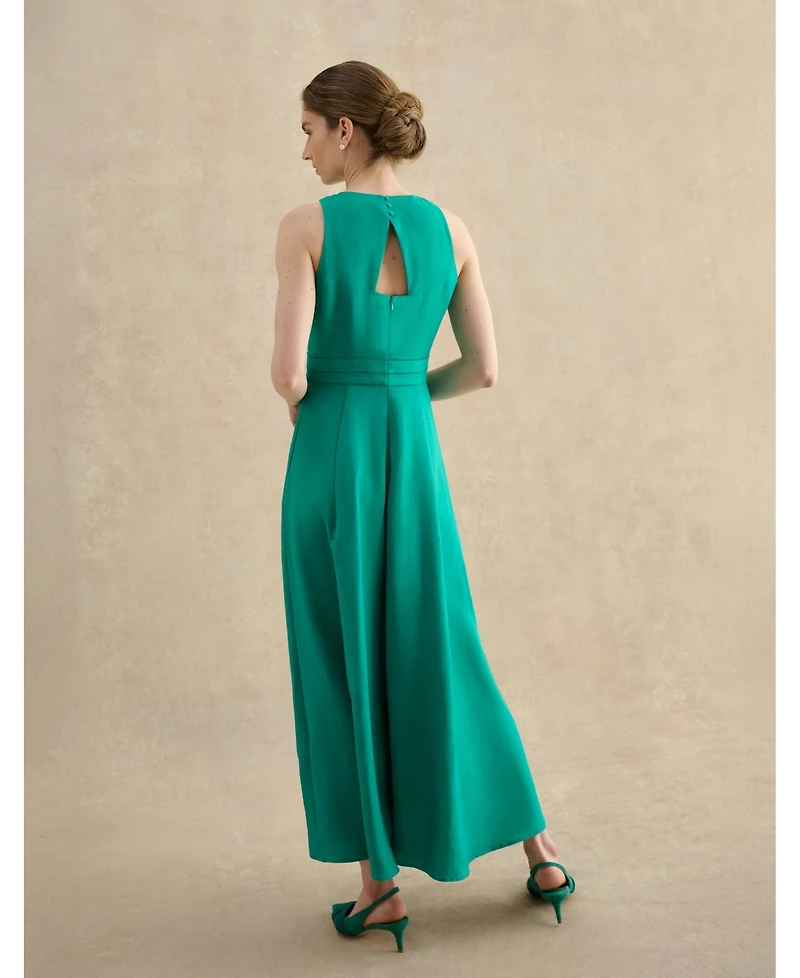 Hobbs London Women's Harewood Sleeveless Fit Flare Dress