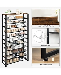 Slickblue Large 12-Tier Shoe Storage Rack Organizer for Home