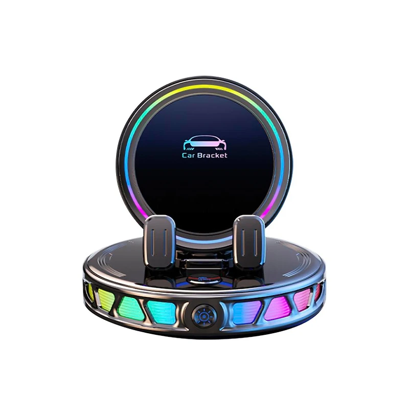 Artudatech 15W Wireless Car Charger - Auto-Clamping, 360degree(s) Rotation and Rgb Light