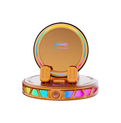 Artudatech 15W Wireless Car Charger - Auto-Clamping, 360degree(s) Rotation and Rgb Light