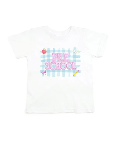 Sweet Wink Little Girls Preschool Pearl Patch Short Sleeve T-Shirt