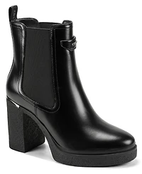 Dkny Women's Tisdel Platform Block Heel Booties