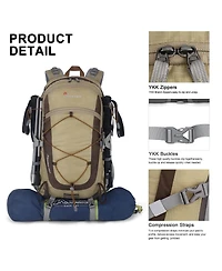 Mountaintop 40 Liter Hiking Backpack Lightweight Travel Backpack for Men Women Outdoor Backpacking Camping