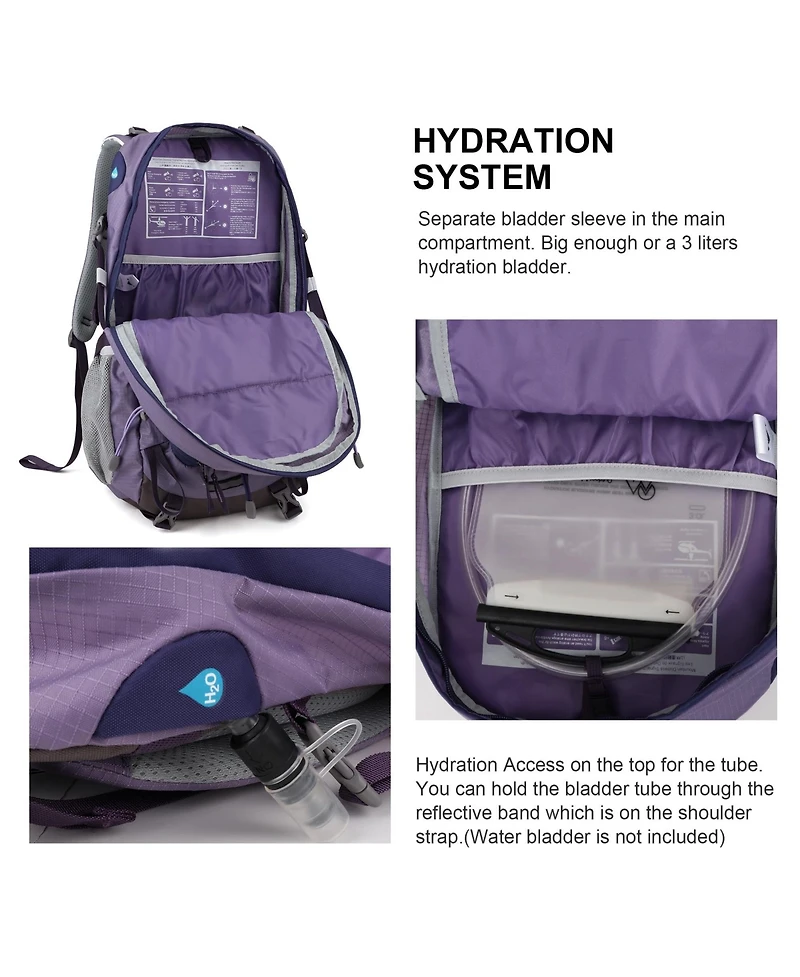 Mountaintop 40 Liter Hiking Backpack Lightweight Travel for Men Women Outdoor Backpacking Camping