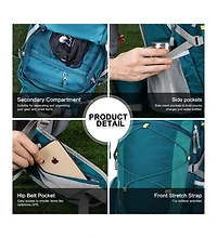 Mountaintop 40 Liter Hiking Backpack Lightweight Travel Backpack for Men Women Outdoor Backpacking Camping