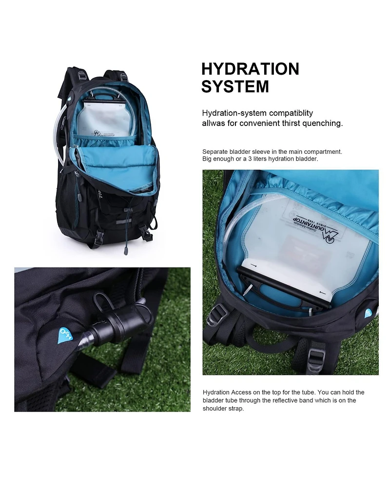 Mountaintop 40 Liter Hiking Backpack Lightweight Travel Backpack for Men Women Outdoor Camping Backpacking