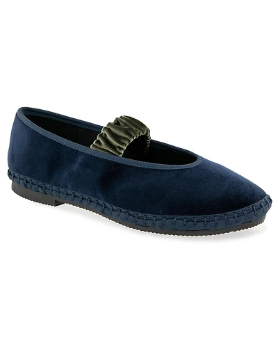 Kensie Women's Fiona Velvet Mary Jane