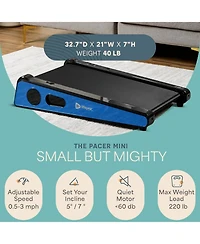 LifePro 30in Portable Under Desk Mini Treadmill – Compact Walking Pad, Max 3 Mph, 220Lbs Capacity