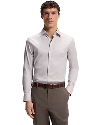 Boss by Hugo Men's Structured Cotton Blend Slim-Fit Dress Shirt