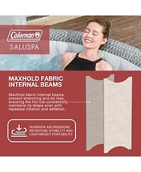 Coleman Sicily Inflatable AirJet Hot Tub with 2 SaluSpa Seat and Headrest Pillow