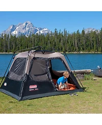 Coleman Instant Camping Tent, Large Durable Shelter with Poles and Carry Bag