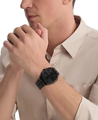 Calvin Klein Men's Ck Shape Black Ip Stainless Steel Bracelet Watch 37mm