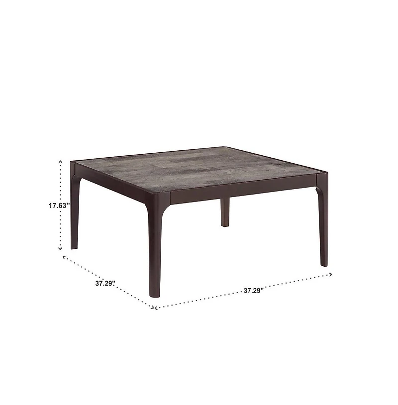 iNSPIRE Q Faux Marble Square Coffee Table
