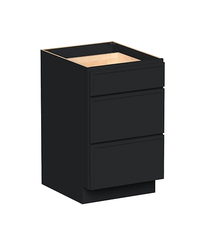 Boyel Living 21 Inch Width 3-Drawers Base Cabinets, Ready to Assemble Kitchen Cabinet with Solid Wood Frame, Soft-Close Slides and Hinges