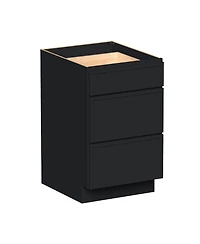 Boyel Living 21 Inch Width 3-Drawers Base Cabinets, Ready to Assemble Kitchen Cabinet with Solid Wood Frame, Soft-Close Slides and Hinges