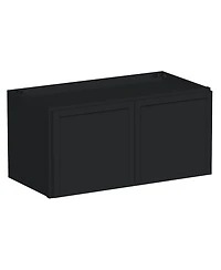 Boyel Living Double Door Short Wall Cabinet, Ready to Assemble Kitchen Cabinet with Solid Wood Frame