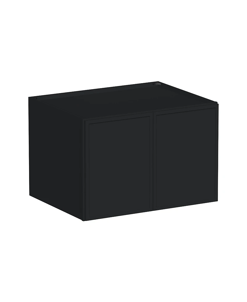 Boyel Living 24 Inch Height Double Door Deep Wall Cabinets with Shelves, Kitchen Cabinet with Solid Wood Frame, Soft-Close Slides and Hinge