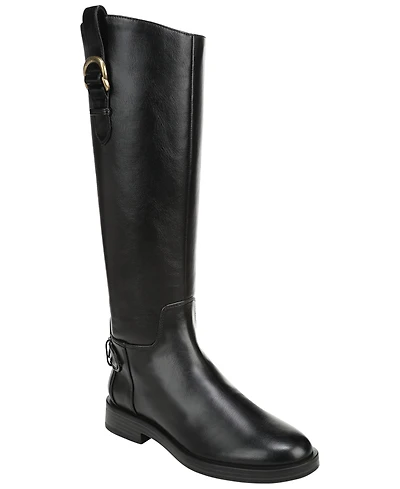 Sam and Libby Women's Statler Zip Tall Wide Calf Block heel Boots