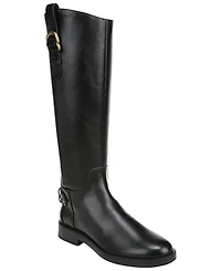 Sam and Libby Women's Statler Zip Tall Wide Calf Block heel Boots