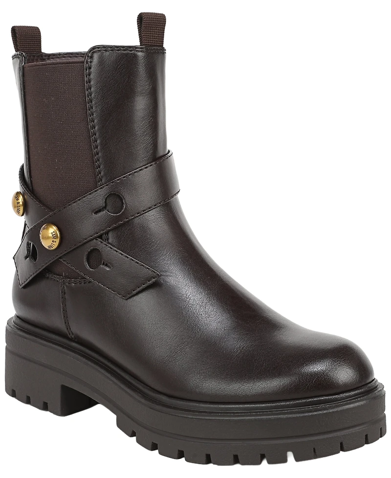 Sam and Libby Women's Kenya Lug Sole Pull-On Booties