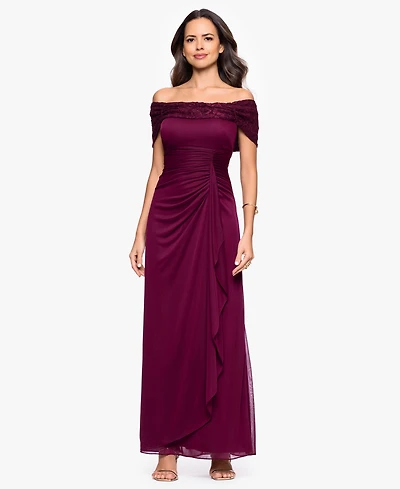 B&A By Betsy and Adam Petite Sleeveless Ball Gown