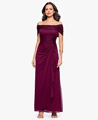 B&A By Betsy and Adam Petite Sleeveless Ball Gown