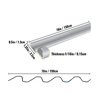 Sugift Spring Wire and U Channel Bundle 6.56 ft 40 Packs Aluminum Alloy Greenhouse Film Lock