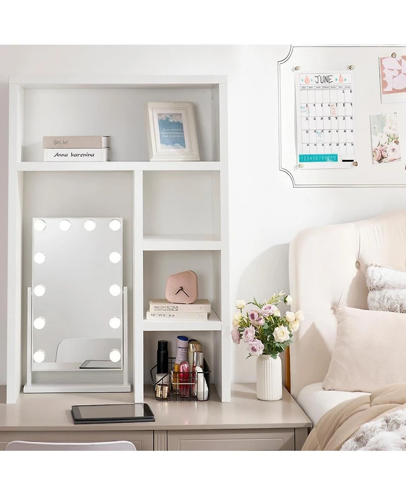 DormCo Yak About It Extra Tall Thick Desk Bookshelf Hutch