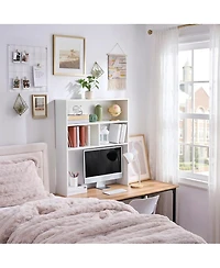 DormCo Yak About It Double Shelf Desk Bookshelf Hutch