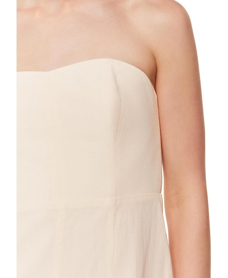 Whistles Women's Bandeau Front Slit Midi Dress