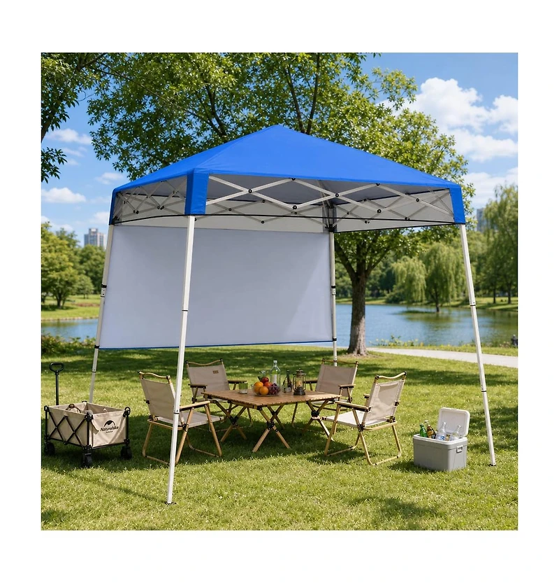 Gouun 7 x 7 Feet Pop-Up Canopy Tent with One-Push Center Lock for Camping