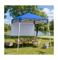 Gouun 7 x 7 Feet Pop-Up Canopy Tent with One-Push Center Lock for Camping