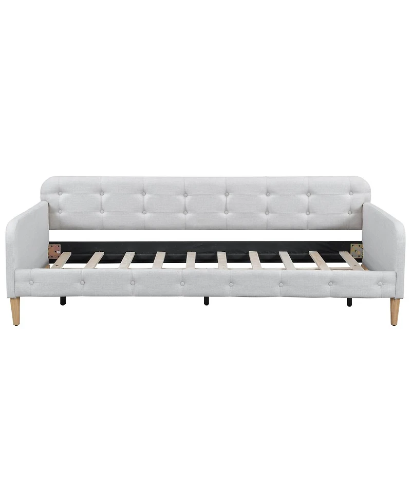Streamdale Furniture Twin Size Upholstered Daybed with 4 Support Legs