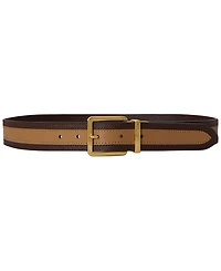 Lauren Ralph Two-Tone Reversible Crosshatch Leather Belt