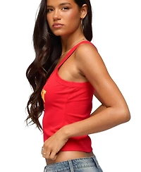 Edikted Women's Spain Ribbed Tank Top