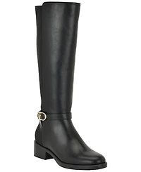 Tommy Hilfiger Women's Illuna Ornamented Side Zip Riding Boots