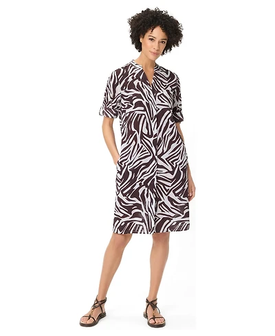 Olsen Women's Modern Animal Tunic Shirt Dress