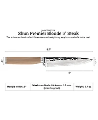 Shun Stainless Steel Premier Blonde 4 Pc Steak Knife Boxed Set